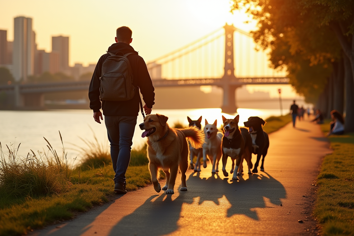 promeneur chien