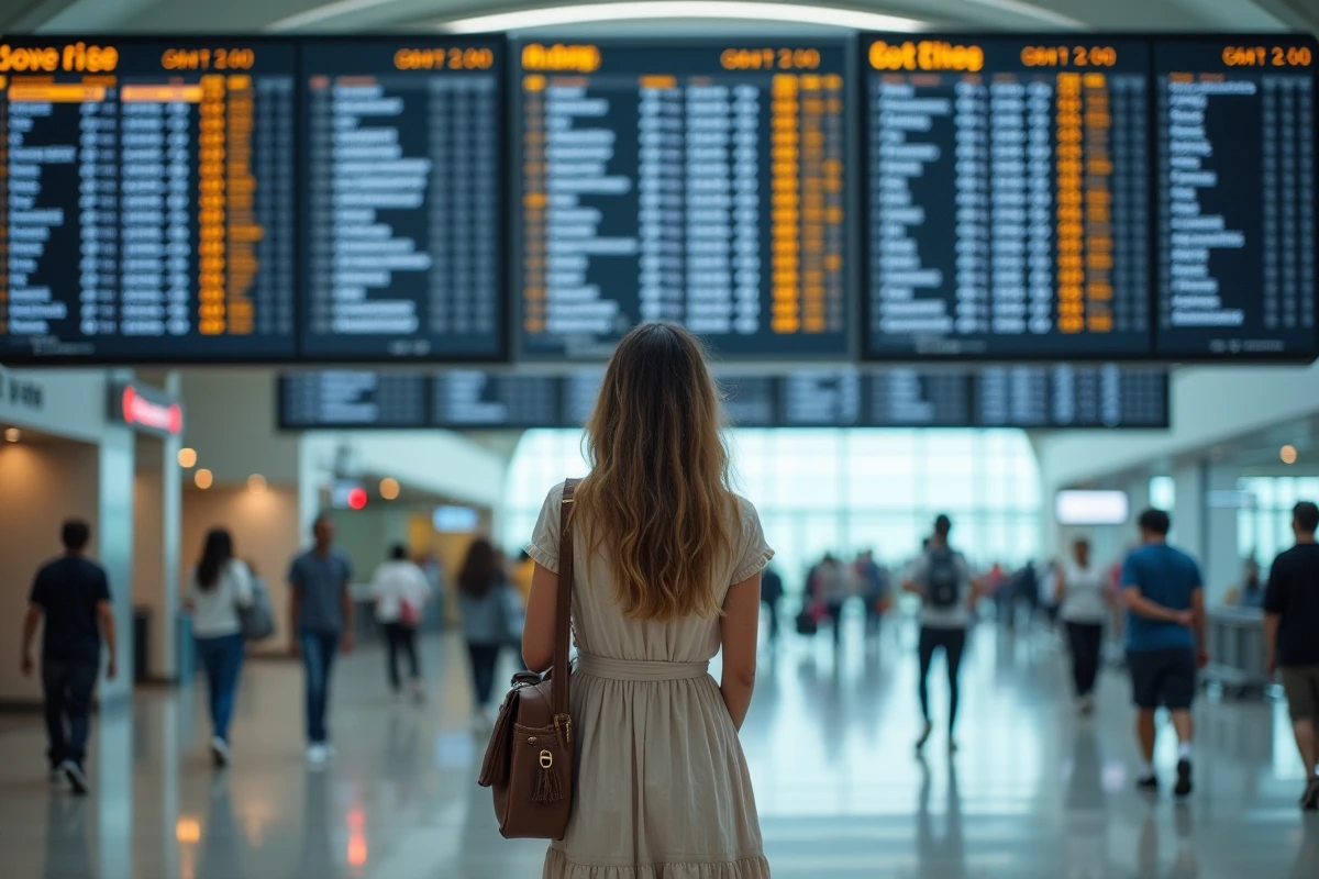 Jeune femme regardant l